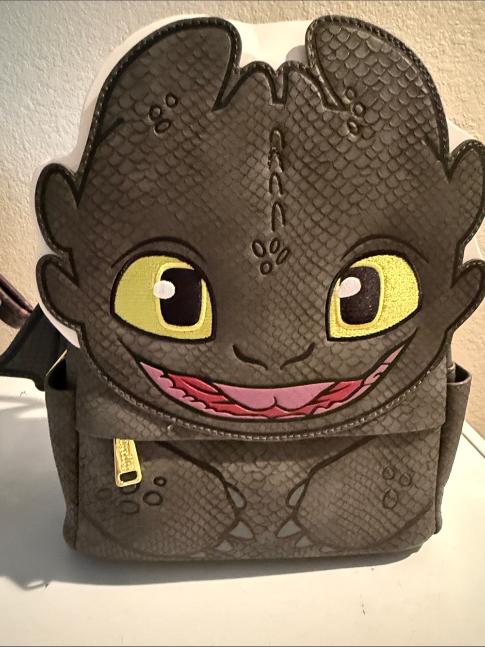 NWT Loungefly How to Train Your Dragon Toothless Cosplay Mini Backpack Wings